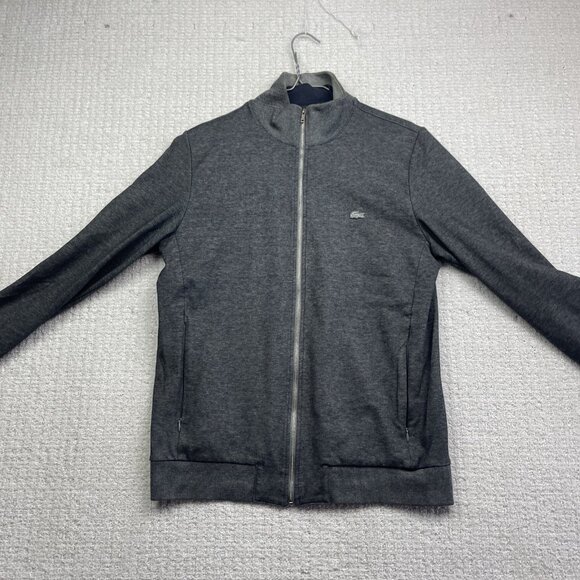 Lacoste Sport Full Zip Layered Jacket Men's Size M Grey Preppy Golf / Tennis - Picture 9 of 16